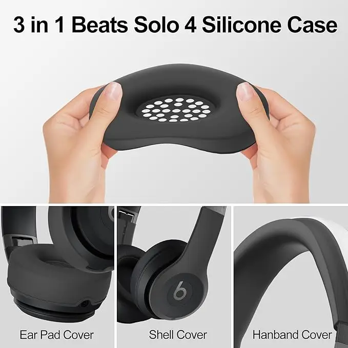 【3 in 1】 Solo 3/4 Silicone Cas - Beats Headphone Solo 4 评论和价格
