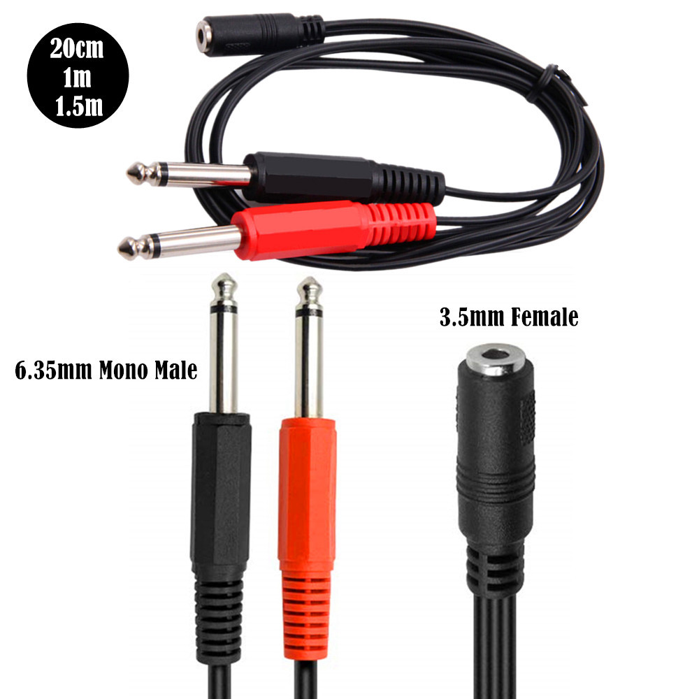 6.35 Mm Male To 2 6.35 Mm 3.5m - Cable Extension 3.5 评论和价格