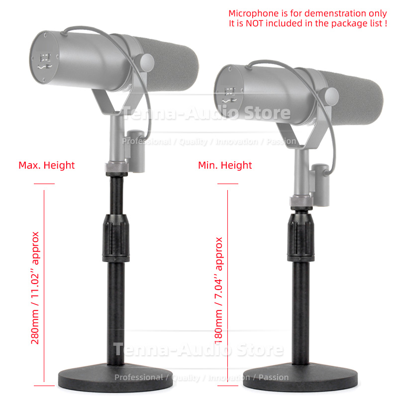 Desktop Mic Boom Rack Mount Co - Shure Mic Sm7B 评论和价格