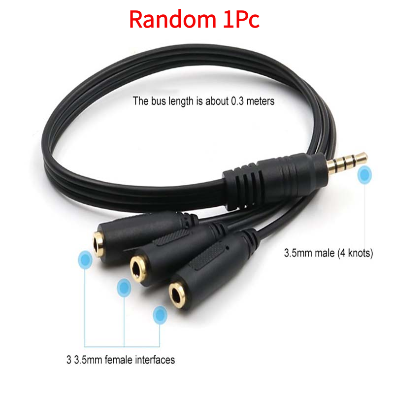 1Pc 3.5mm 3 Way Port Aux Multi - Earphone Splitter Jack 评论和价格