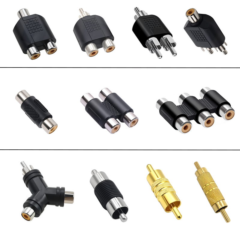 5pcs RCA Jack Female To Male P - Audio Splitter Y 评论和价格