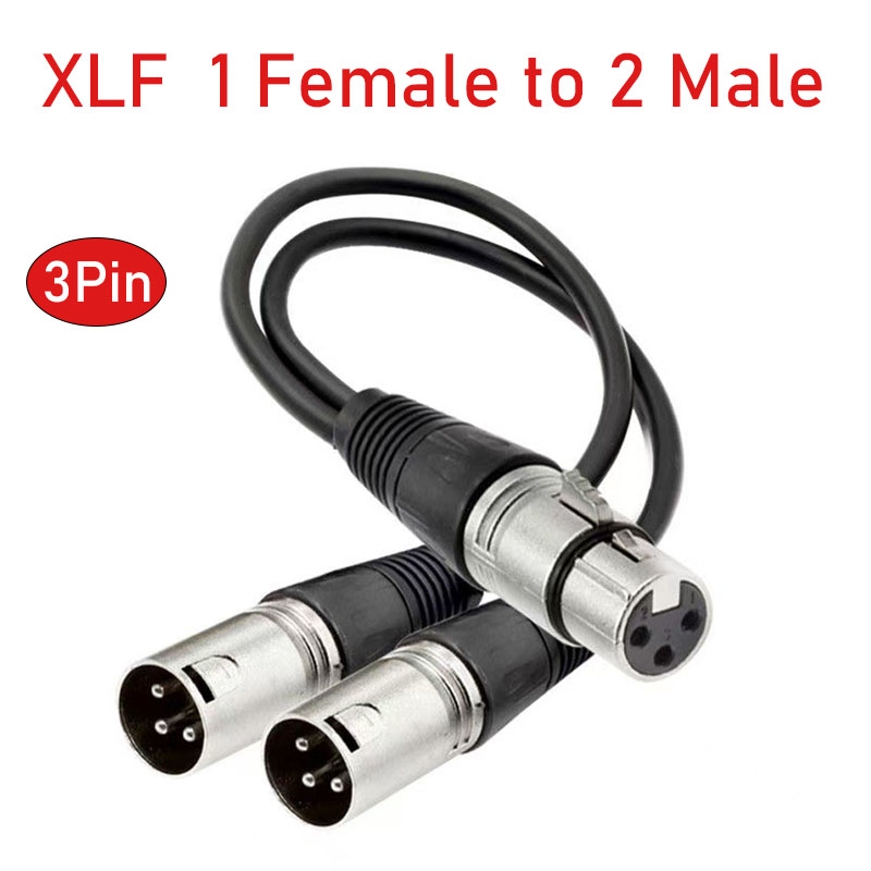 XLR Splitter Cable 3 Pin Femal - Audio Splitter Y 评论和价格