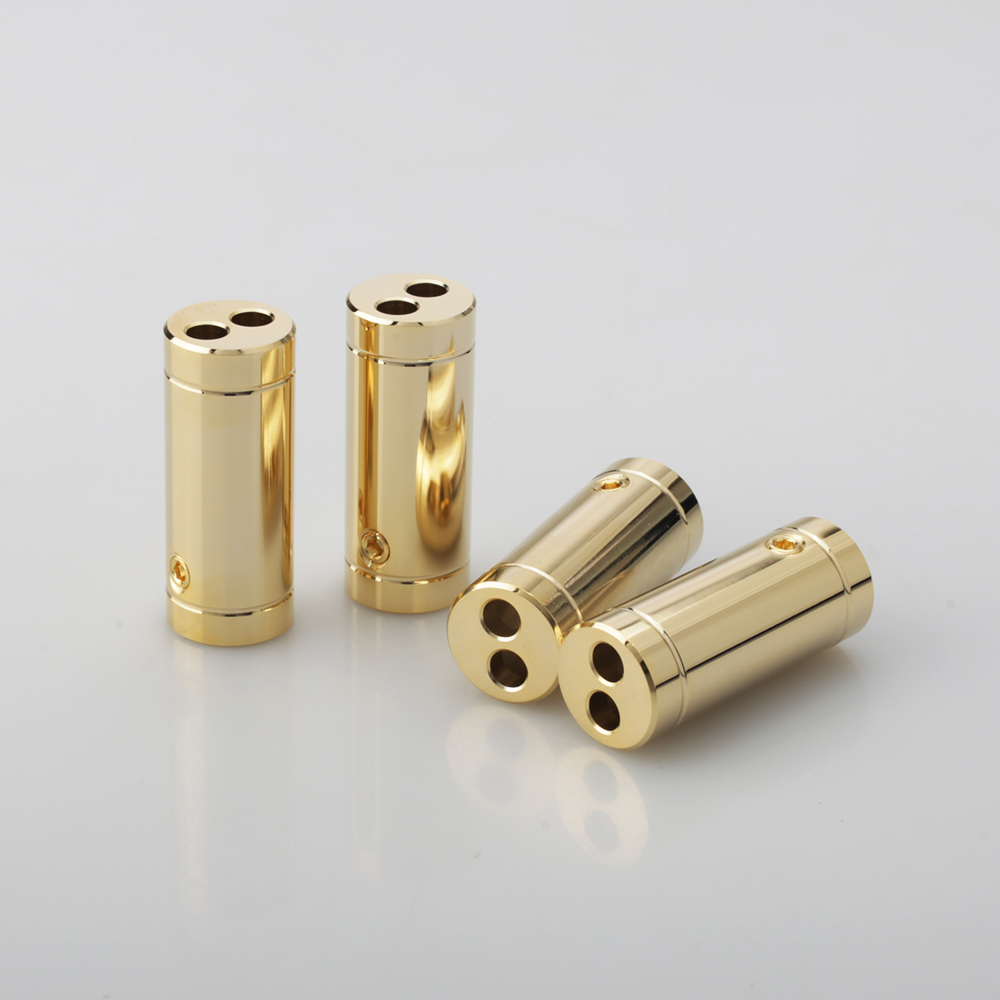 4 pcs Chrome/Gold Plated Speak - Audio Splitter Y 评论和价格