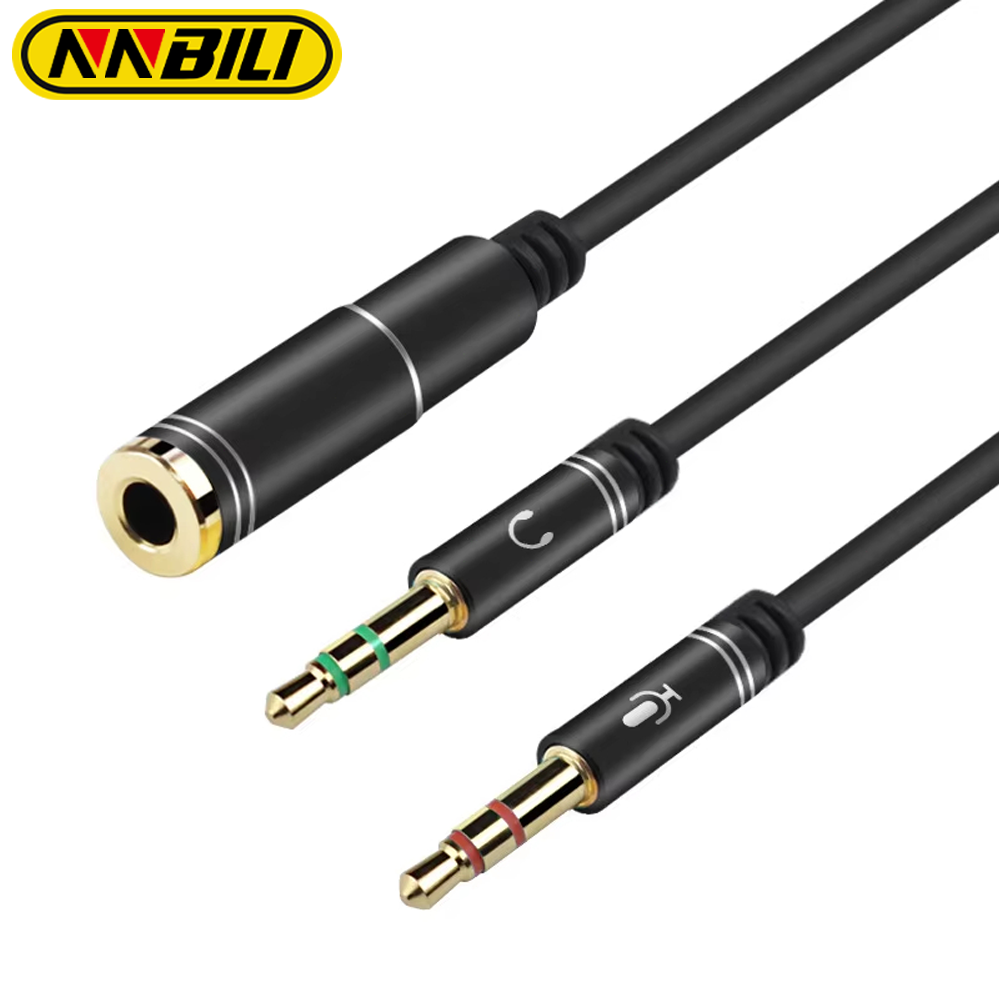 NNBILI Mini Jack 3.5 Microphon - Earphone Splitter Jack 评论和价格