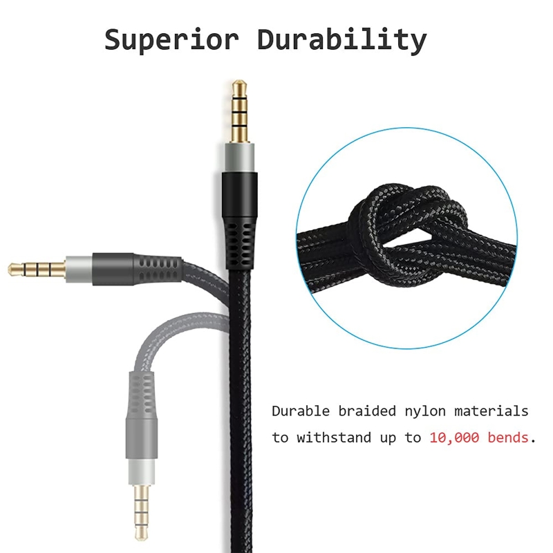 Nylon Braided OFC Replacement  - Cable Extension 3.5 评论和价格