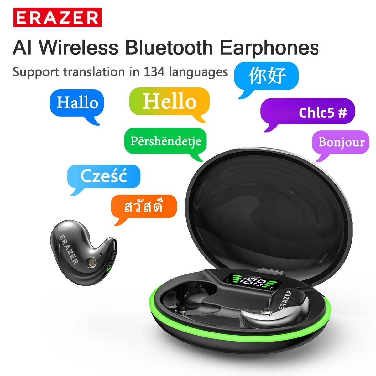EARZER XF58 In-Ear Bluetooth H - Earbuds Charging Case 评论和价格