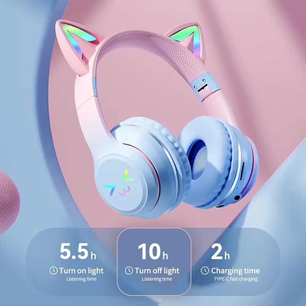 RGB Glow Earphones Wireless Ea - Gaming Headset Rgb 评论和价格