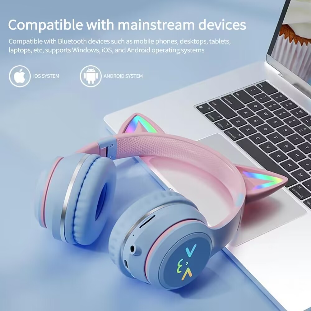 RGB Glow Earphones Wireless Ea - Gaming Headset Rgb 评论和价格