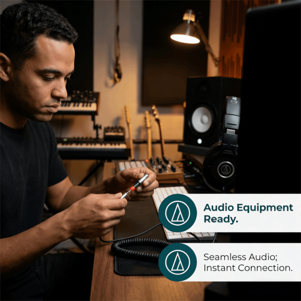 Plug and Play 2.5mm to 3.5mm A - Audio Technica Headphone Ath-M50X 评论和价格