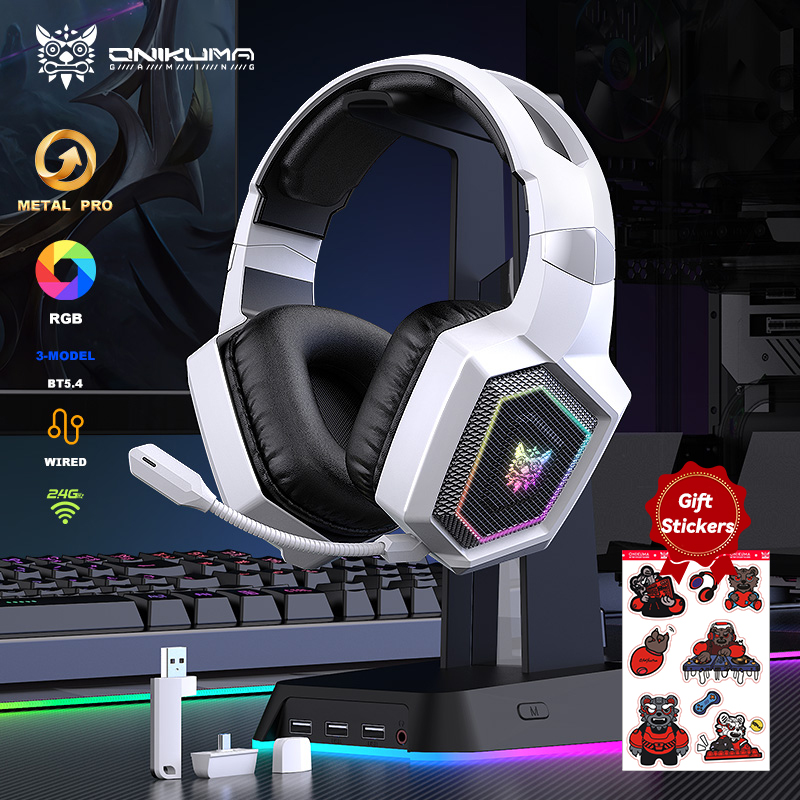 ONIKUMA 2.4GHz Wireless Gaming - Gaming Headset Rgb 评论和价格
