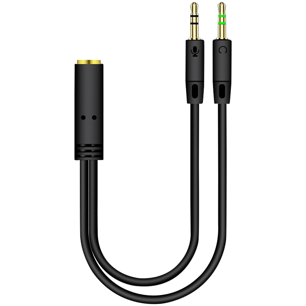 3.5mm Jack 2 Male To 1 Female  - Earphone Splitter Jack 评论和价格