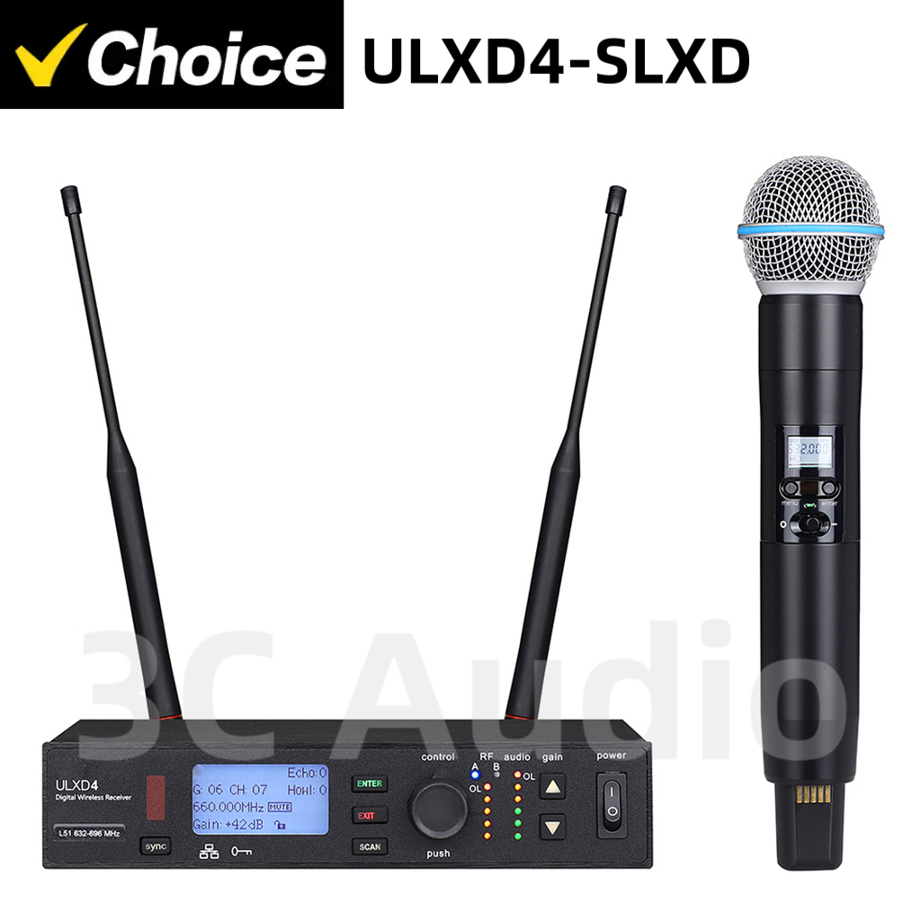 ULXD4-SLXD 500/600MHz Professi - Shure Mic Sm58 评论和价格