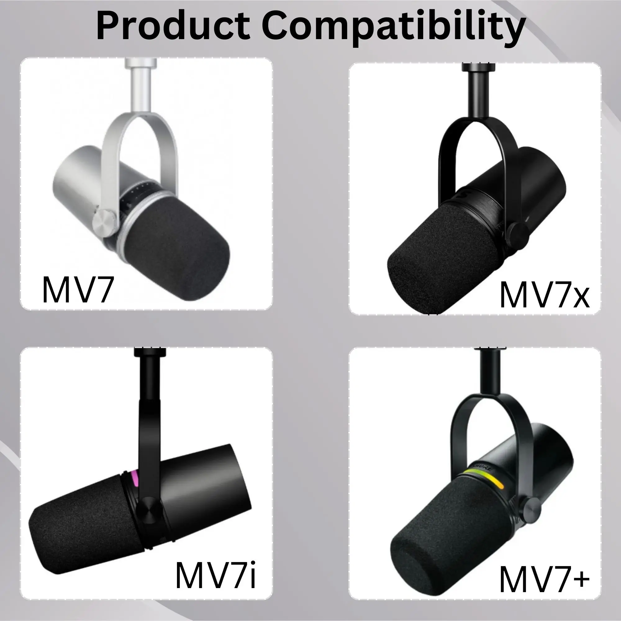 Sparkly MV7 Foam Pop Filter fo - Shure Mic Sm7B 评论和价格