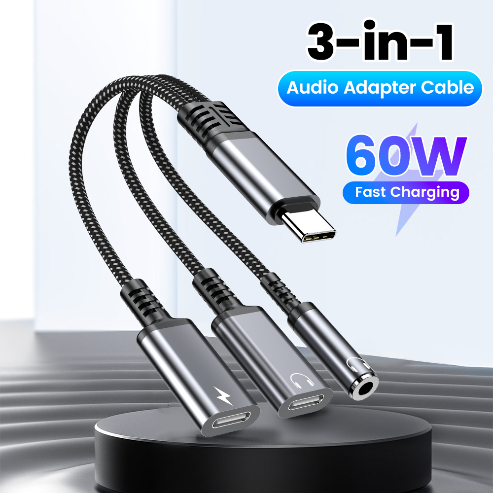 Type C Audio Adapter Cable 3in - Earphone Splitter Jack 评论和价格