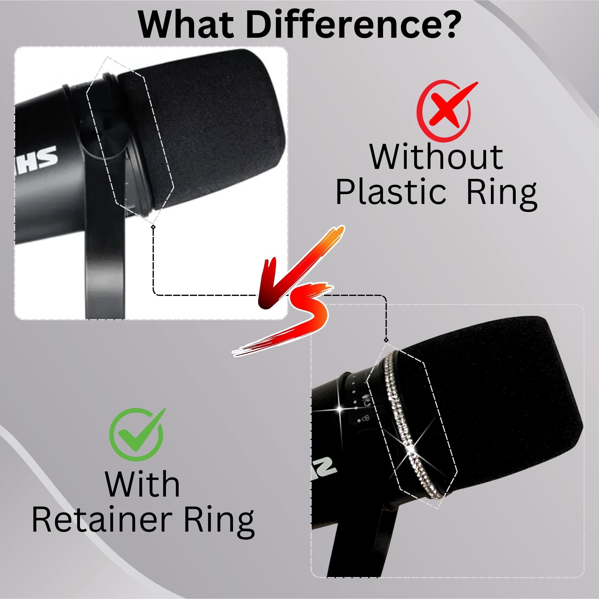 Shining MV7 Pop Filter for Shu - Shure Mic Sm7B 评论和价格
