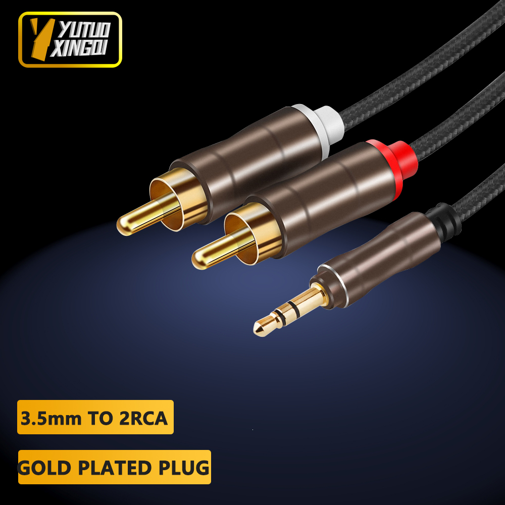 3.5 mm To 2RCA Double Lotus Au - Cable Extension 3.5 评论和价格